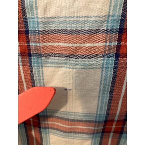 Timberland Shirt Mens Large Multicolor Plaid Button Up Regular Fit Cotton - Picture 13 of 14